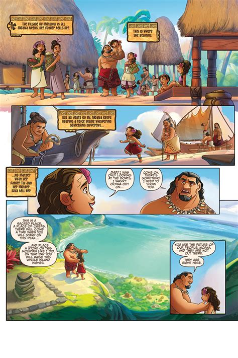 moan a comic|Disney Moana: The Story of the Movie in Comics .